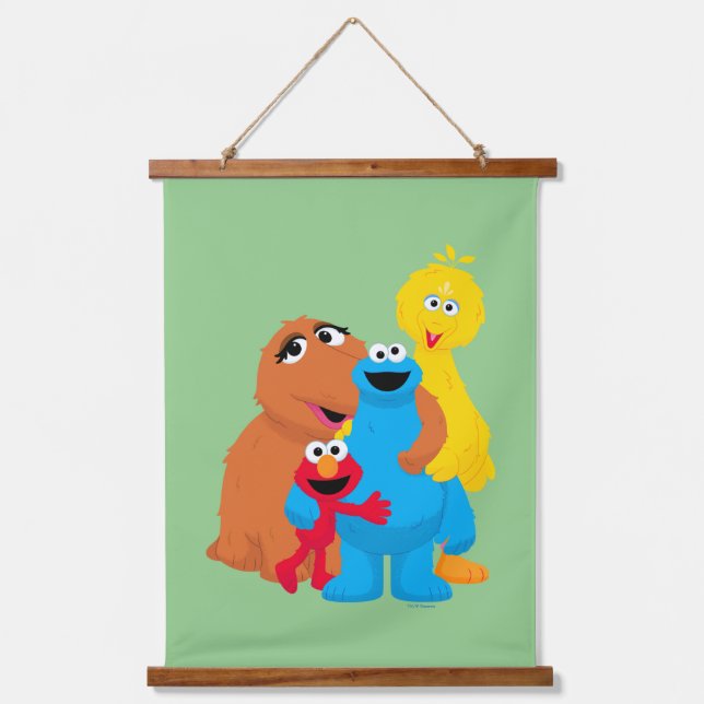 Sesame Street | Group Hug Hanging Tapestry (Front)