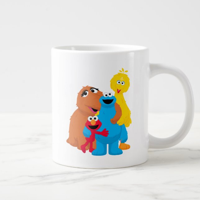 Sesame Street | Group Hug Large Coffee Mug (Right)
