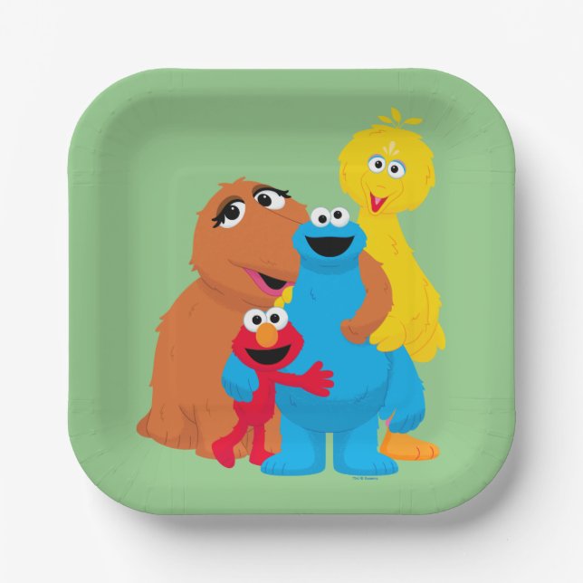 Sesame Street | Group Hug Paper Plate (Front)