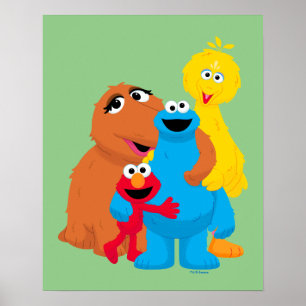 Sesame Street Group Hug Poster