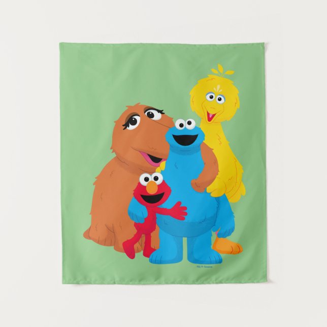 Sesame Street | Group Hug Tapestry (Front)