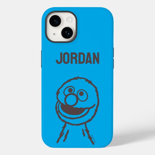 Sesame Street | Grover Bright | Add Your Name Case-Mate iPhone Case (Back)