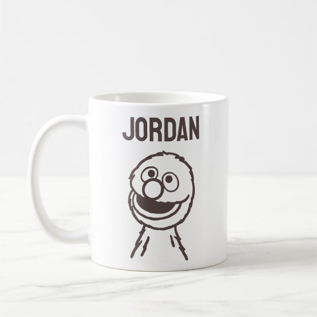Sesame Street | Grover Bright | Add Your Name Coffee Mug (Left)