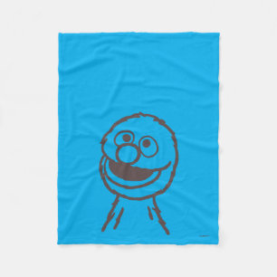 Sesame Street Grover Bright Fleece Blanket