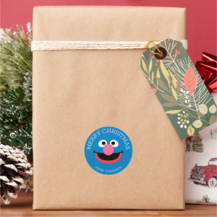 Sesame Street   Grover Merry Christmas Gift Tag
