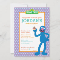 Sesame Street Grover Polka Dot Birthday
