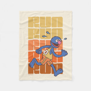 Sesame Street Grover Runs Fleece Blanket