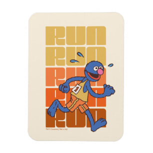 Sesame Street Grover Runs Magnet