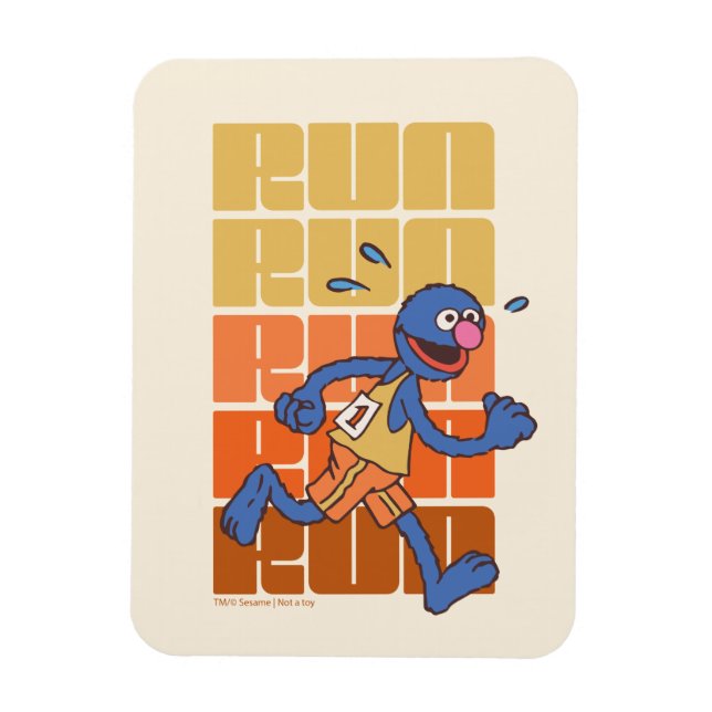 Sesame Street | Grover Runs Magnet (Vertical)