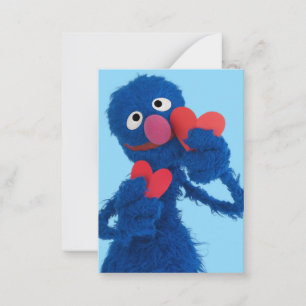 Sesame Street Grover Valentine Hearts Card
