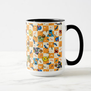 Sesame Street Halloween Chequered Pattern Mug