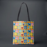 Sesame Street Hanukkah Pattern Tote Bag<br><div class="desc">Celebrate the joy of Hanukkah with this delightful Sesame Street-themed pattern graphic! Featuring beloved characters like Abby Cadabby, Grover, Cookie Monster, Elmo, and Big Bird, alongside traditional Hanukkah symbols such as colourful dreidels and bright menorahs, this design captures the festive spirit of the holiday. The cheerful combination of blue, yellow,...</div>