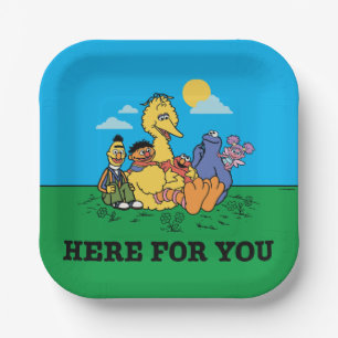 Sesame Street Here For You Paper Plate