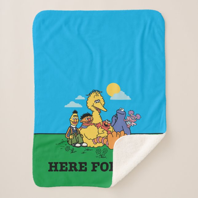 Sesame Street | Here For You Sherpa Blanket (Front)