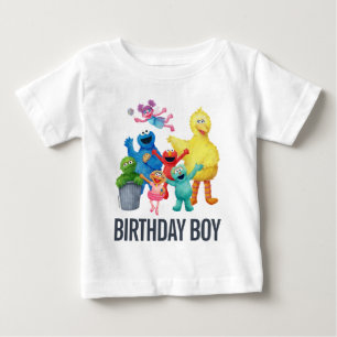 Sesame Street Illustration   Birthday Boy Baby T-Shirt