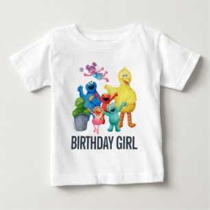 Sesame Street Illustration   Birthday Girl Baby T-Shirt