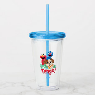 Sesame Street It's Tango With Elmo & Grover Acrylic Tumbler