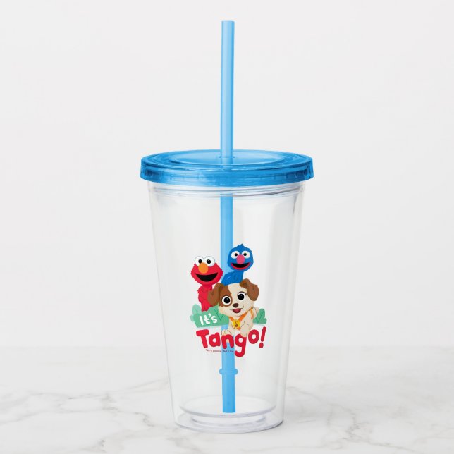 Sesame Street | It's Tango With Elmo & Grover Acrylic Tumbler (Front)