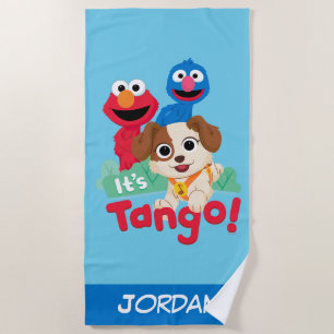 Sesame Street It's Tango With Elmo & Grover Beach Towel