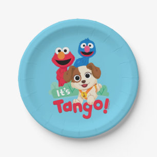 Sesame Street It's Tango With Elmo & Grover Paper Plate