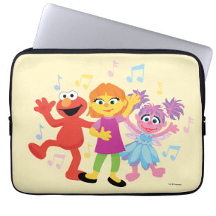 Sesame Street Julia, Elmo & Abby Dancing Laptop Sleeve