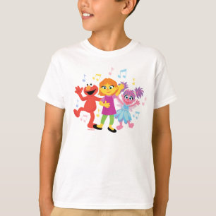 Sesame Street   Julia, Elmo & Abby Dancing T-Shirt