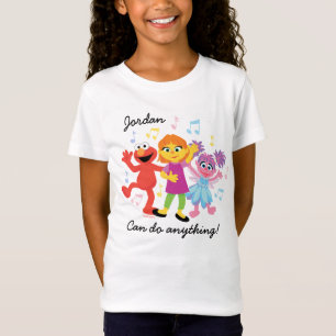 Sesame Street Julia, Elmo & Abby Dancing T-Shirt