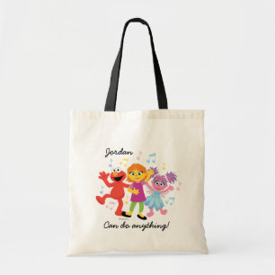 Sesame Street Julia, Elmo & Abby Dancing Tote Bag