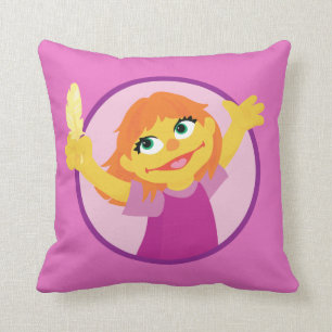 Sesame Street   Julia Holding Feather Cushion