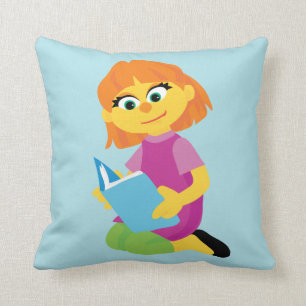 Sesame Street   Julia Reading a Book Cushion