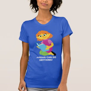 Sesame Street Julia Reading a Book T-Shirt