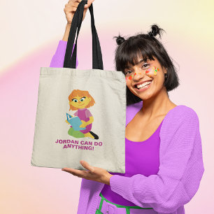 Sesame Street   Julia Reading a Book Tote Bag