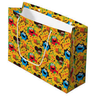 Sesame Street Kwanzaa Pattern Large Gift Bag