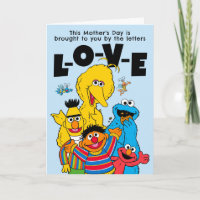 Sesame Street "L-O-V-E" Mother's Day Photo