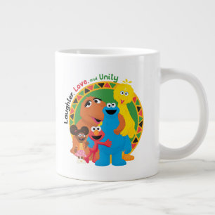 Sesame Street   Laughter, Love, & Unity Large Coffee Mug