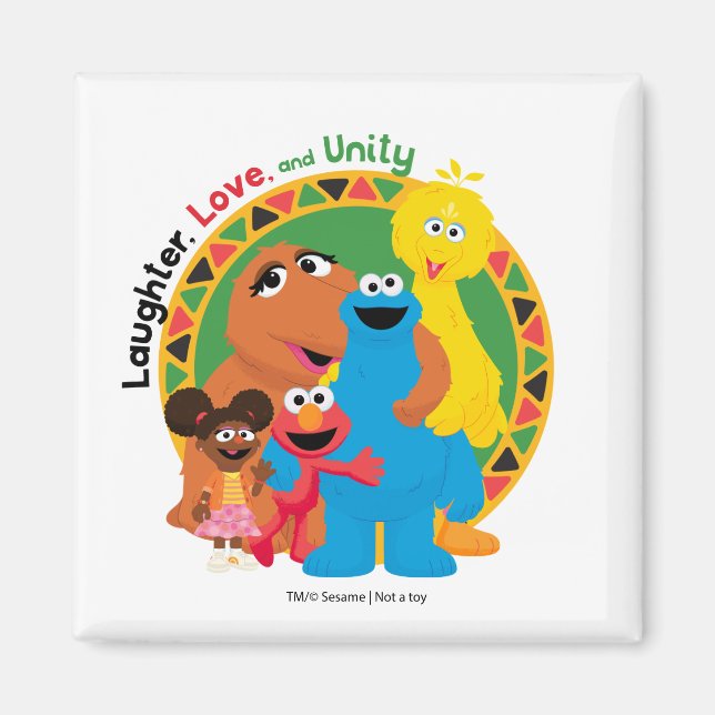 Sesame Street | Laughter, Love, & Unity Magnet (Front)