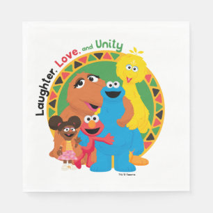 Sesame Street   Laughter, Love, & Unity Napkin
