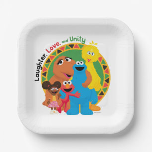 Sesame Street   Laughter, Love, & Unity Paper Plate