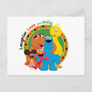 Sesame Street Laughter, Love, & Unity Postcard