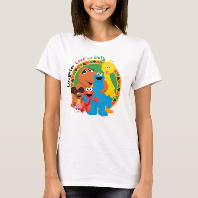 Sesame Street | Laughter, Love, & Unity T-Shirt (Front)