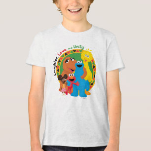 Sesame Street   Laughter, Love, & Unity Tri-Blend Shirt