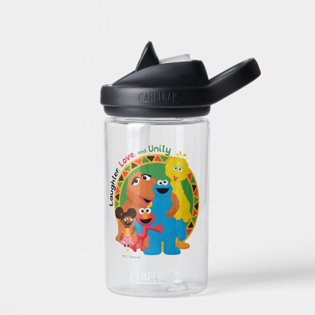 Sesame Street | Laughter, Love, & Unity Water Bottle (Left)