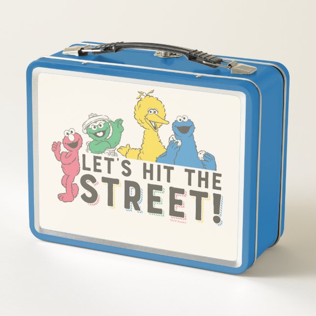 Sesame Street | Let's Hit the Street! Metal Lunch Box (Back)
