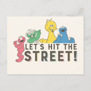 Sesame Street Let's Hit the Street! Postcard