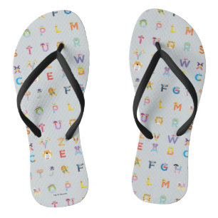 Sesame Street Letters of the Alphabet Flip Flops
