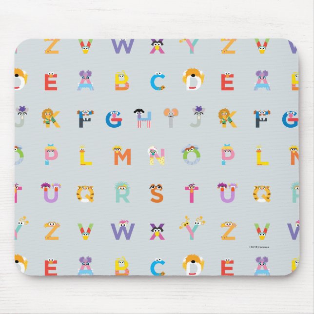 Sesame Street | Letters of the Alphabet Mouse Mat (Front)