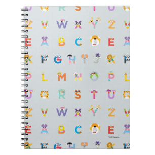 Sesame Street   Letters of the Alphabet Notebook