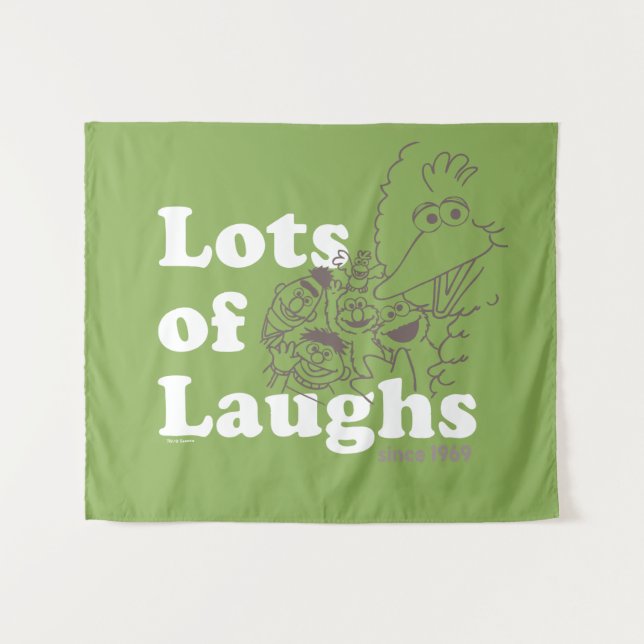 Sesame Street | Lots of Laughs Since 1969 Tapestry (Front (Horizontal))