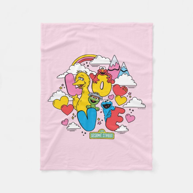 Sesame Street | Love Fleece Blanket (Front)