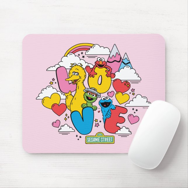 Sesame Street | Love Mouse Mat (With Mouse)